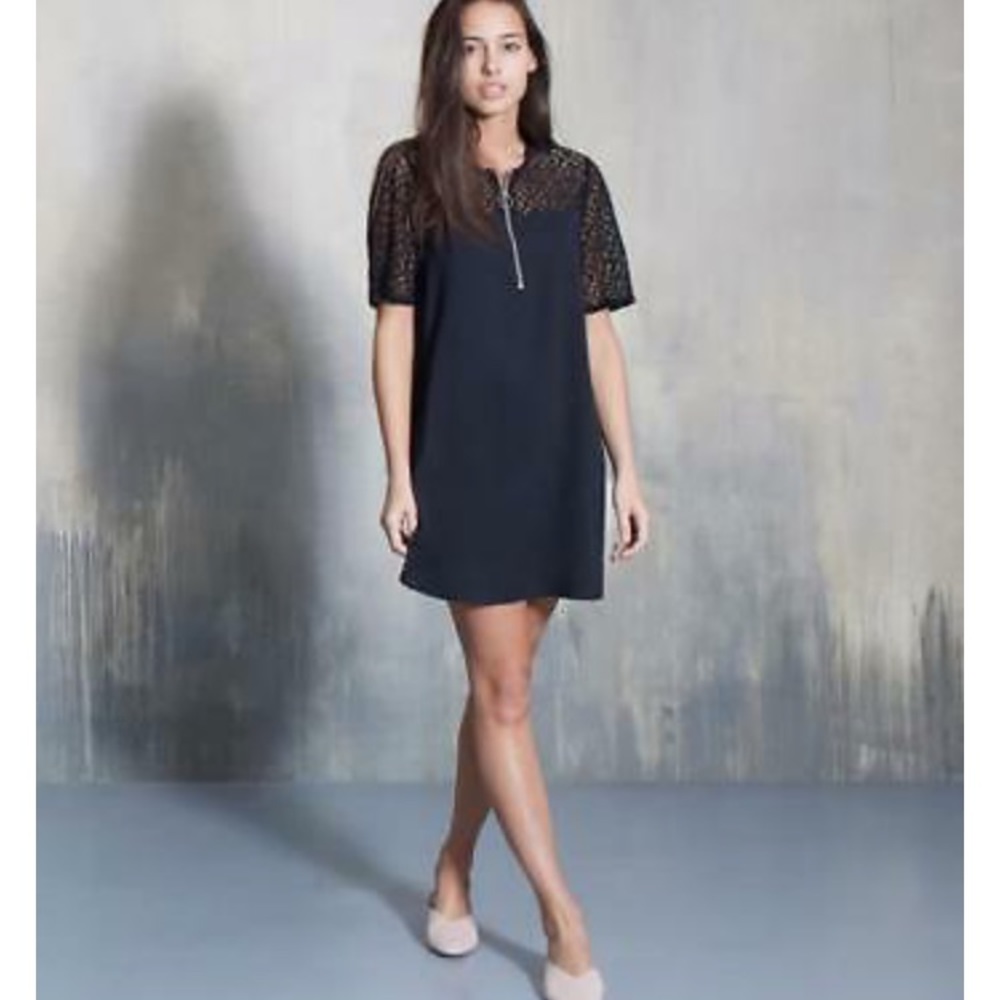 Avec Les Filles textured lace Dress